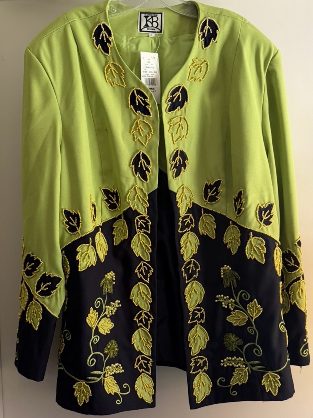 Katherine Bishop NWT Cardigan 20W Beaded design Plus Size